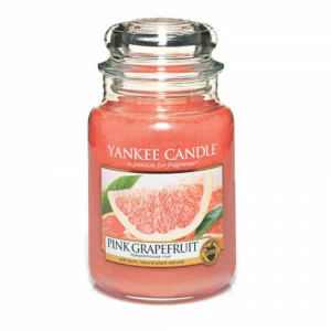 Свеча большая в стеклянной банке Розовый грейпфрут Pink Grapefruit 623 гр / 110-150 часов YANKEE CANDLE  267860 Розовый