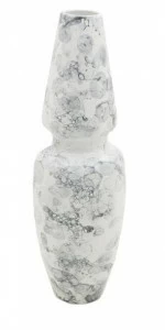 Ваза керамическая малая 30 см "Мрамор" UNICO - 255413 Белый;серый
