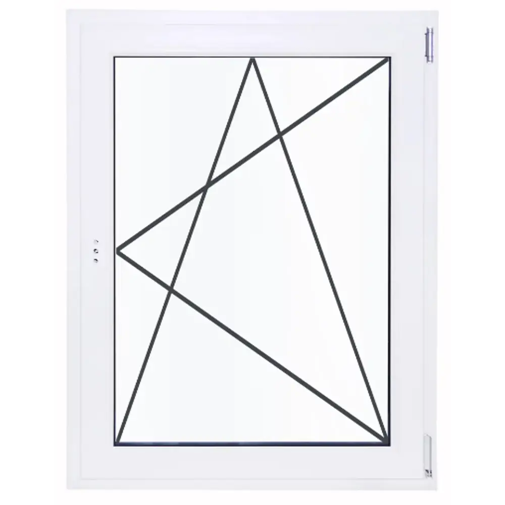 Пластиковое окно ПВХ Deceuninck одностворчатое 1000x700 мм (ВхШ) двухкамерный стеклопакет белый (с двух сторон) STLM-2006727