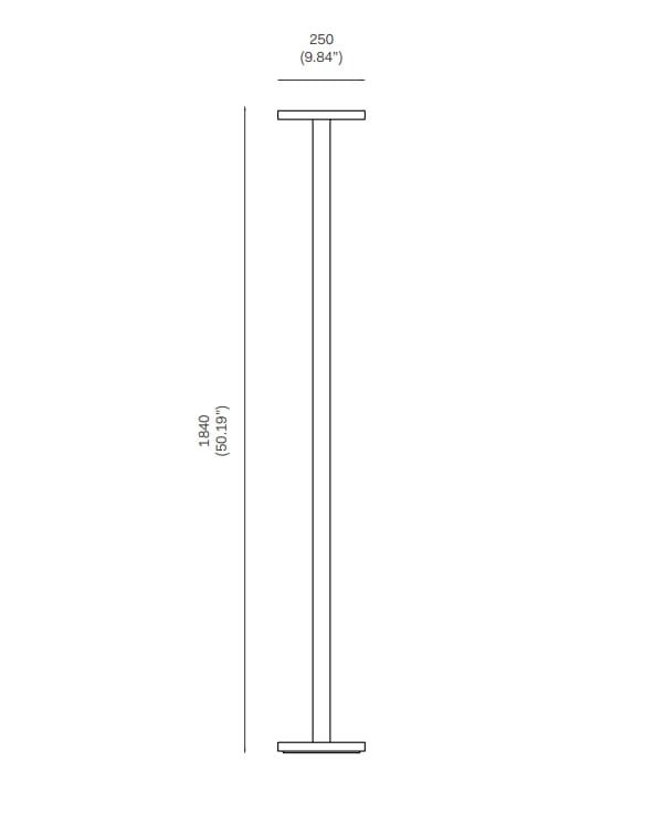 Алюминиевый и стеклянный светодиодный торшер Michael Anastassiades IN BETWEEN ARCH-00046536 - Вид №2
