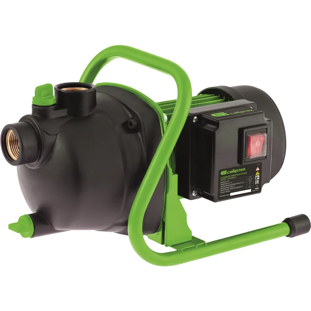 Насос садовый поверхностный Сибртех СПН650-П 3200 л/час STLM-2178436