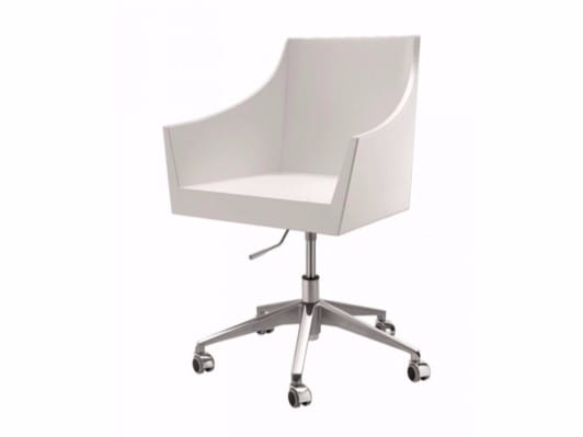 Кожаное кресло на колесиках с подлокотниками Cizeta NOSS ARCH-00045686