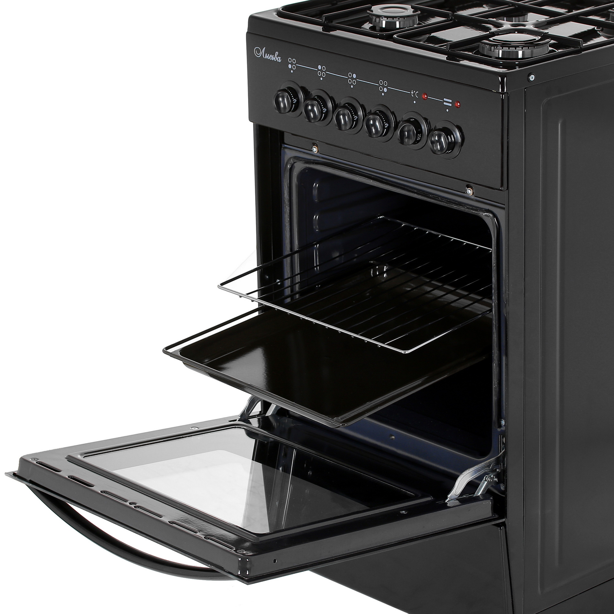 8141010 Комбинированная плита Лысьва ЭГ 401 МС-2у черный STDN-0106035 - Вид №5