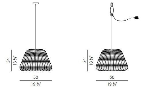 Открытый ротанга подвесной светильник Panzeri Ralph ARCH-00042134 - Вид №8