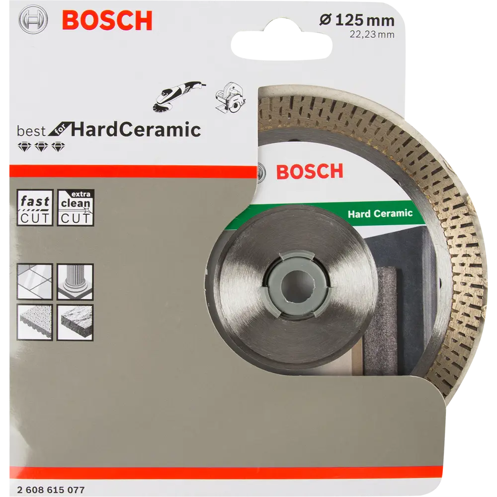 Диск алмазный по керамике Bosch Best for Hard Ceramic 2608615077 турбо 125x22.2x1.4 мм BOSCH PROFESSIONAL STLM-2130473 - Вид №2