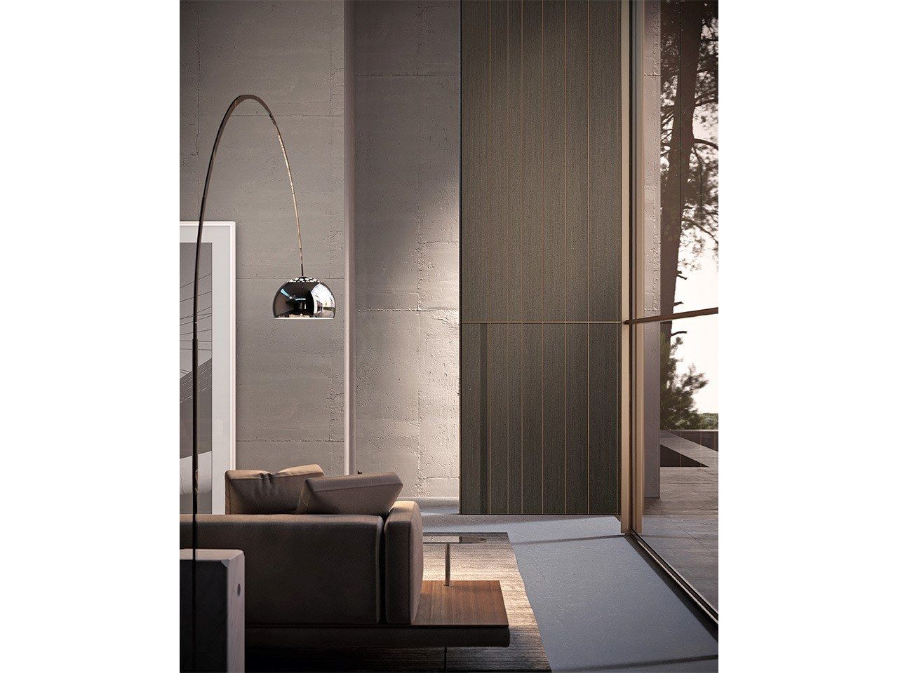 Наружная алюминиевая бронированная дверная обшивка Oikos Skydoors-вертикальные горизонты ARCH-00069342 - Вид №7