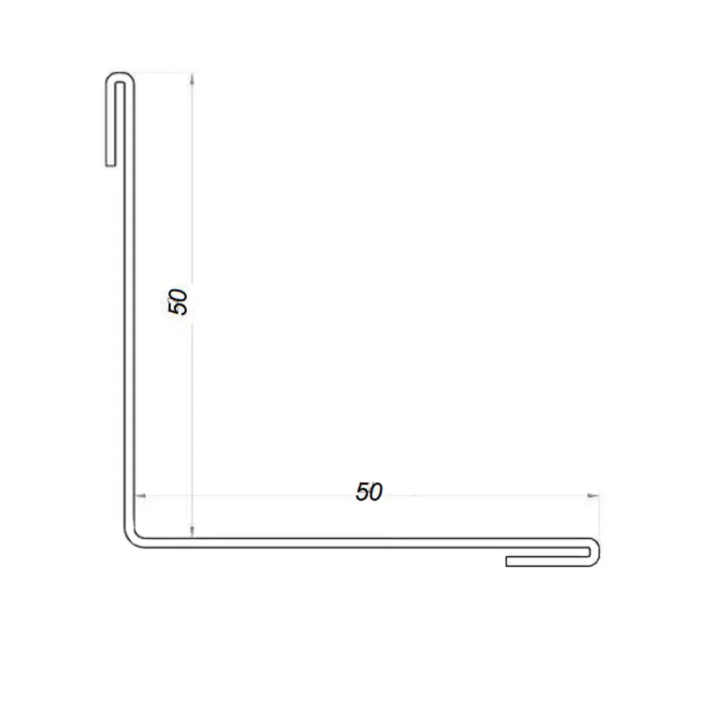 Планка для внутренних углов с полиэстеровым покрытием 2 м цвет синий OPTIMA STLM-2203959 - Вид №1