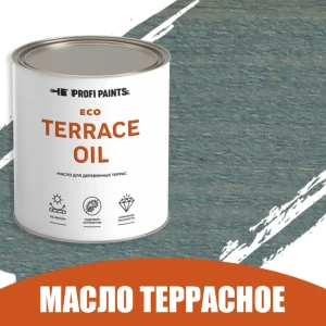 Масло для дерева Profipaints ECO Terrace Oil износостойкое цвет морской бриз 0.9 л