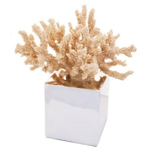 Статуэтка декоративная белая "Коралл В" UNICO  255334 Бежевый;серый