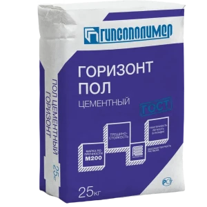 Ровнитель для пола Гипсополимер Горизонт 25 кг