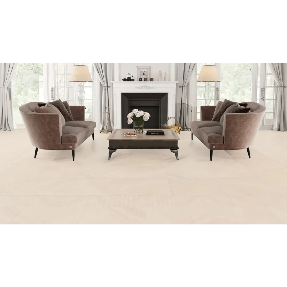 Керамогранит Golden Tile Crystal 120x60 см 1.44 м² цвет бежевый STLM-2162516 - Вид №3