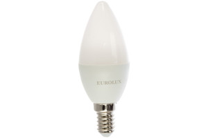 16278753 Светодиодная лампа LL-E-C37-5W-230-4K-E14 /свеча, 5Вт, нейтр., Е14/ 76/2/3 Eurolux