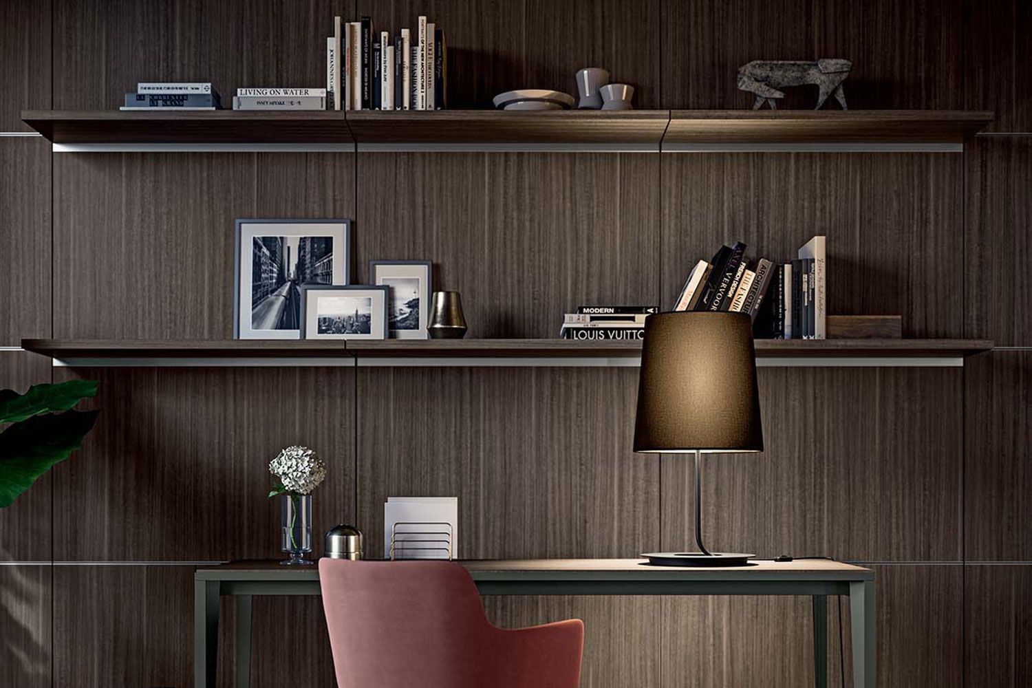 Настольная лампа из ткани и металла Quadrifoglio Group Design Lighting ARCH-00129628 - Вид №1