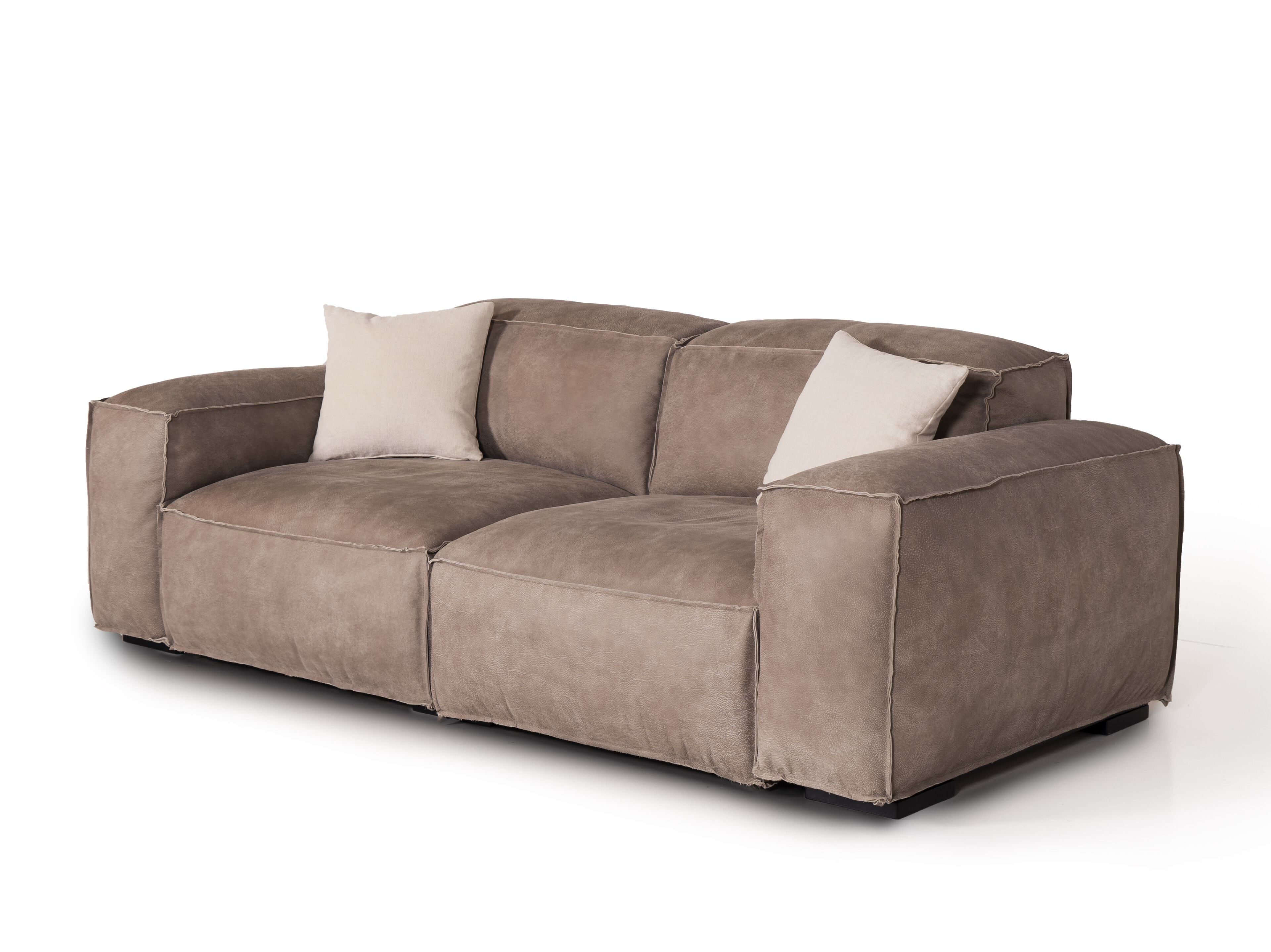 2-местный секционный диван из кожи Бронко Mantellassi 1926 Placido ARCH-00125583 - Вид №2