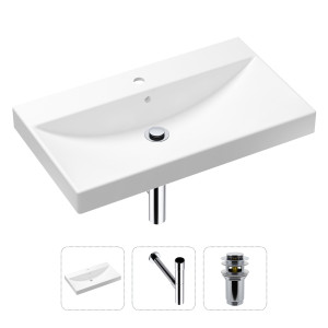 90704627 Раковина накладная 21520620 80см, с донным клапаном и сифоном Bathroom Sink STLM-0346411 LAVINIA BOHO