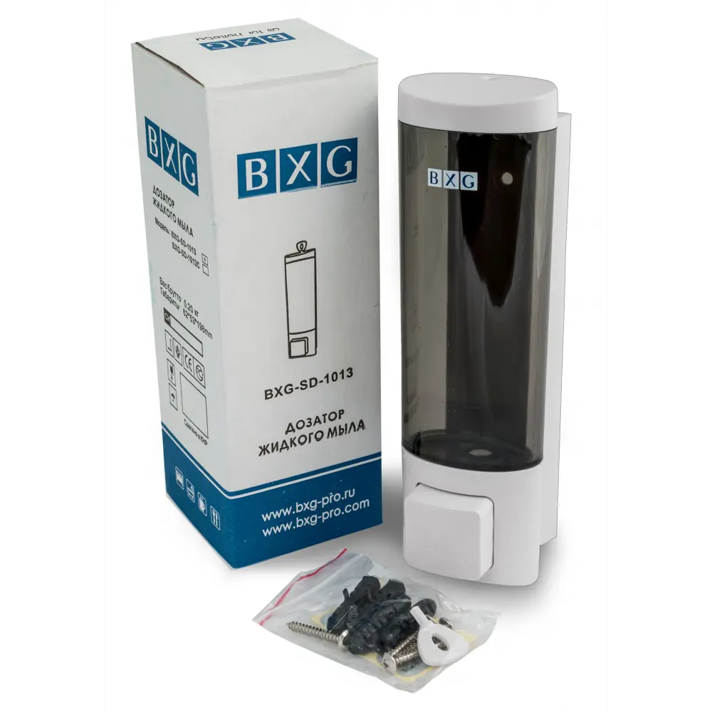 Дозатор для жидкого мыла BXG SD-1013 подвесной одинарный цвет белый STLM-2188106 - Вид №2