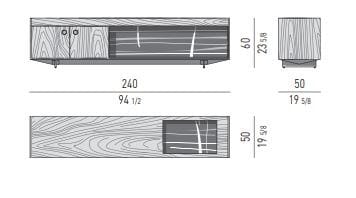 Мебель из дерева и мрамора Sahara Noir Minotti Boteco ARCH-00004756 - Вид №4