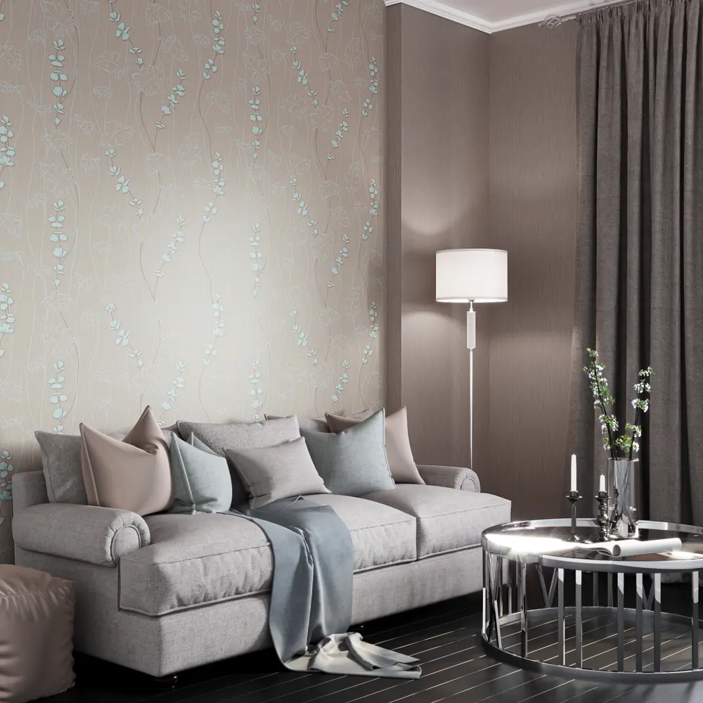 Обои флизелиновые Палитра Sakura коричневые 1.06 м 7137-82 STLM-2045609 - Вид №3