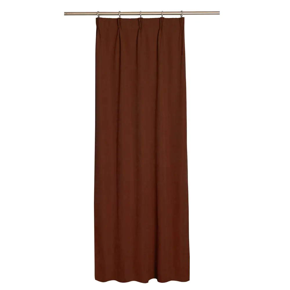 Штора на ленте Jimena 160x260 см цвет терракотовый 82922225 STLM-2114803 INSPIRE 