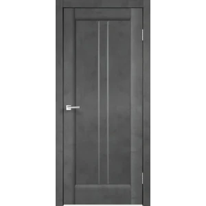 Комплект двери Сиэтл со стеклом 70x200 см ПВХ цвет лофт тёмный с добором 100 мм