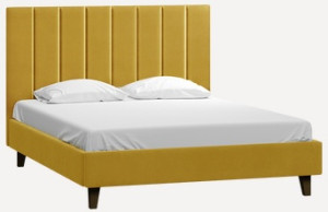 112325 Кровать Velvet Yellow LAB interior Скаун 160