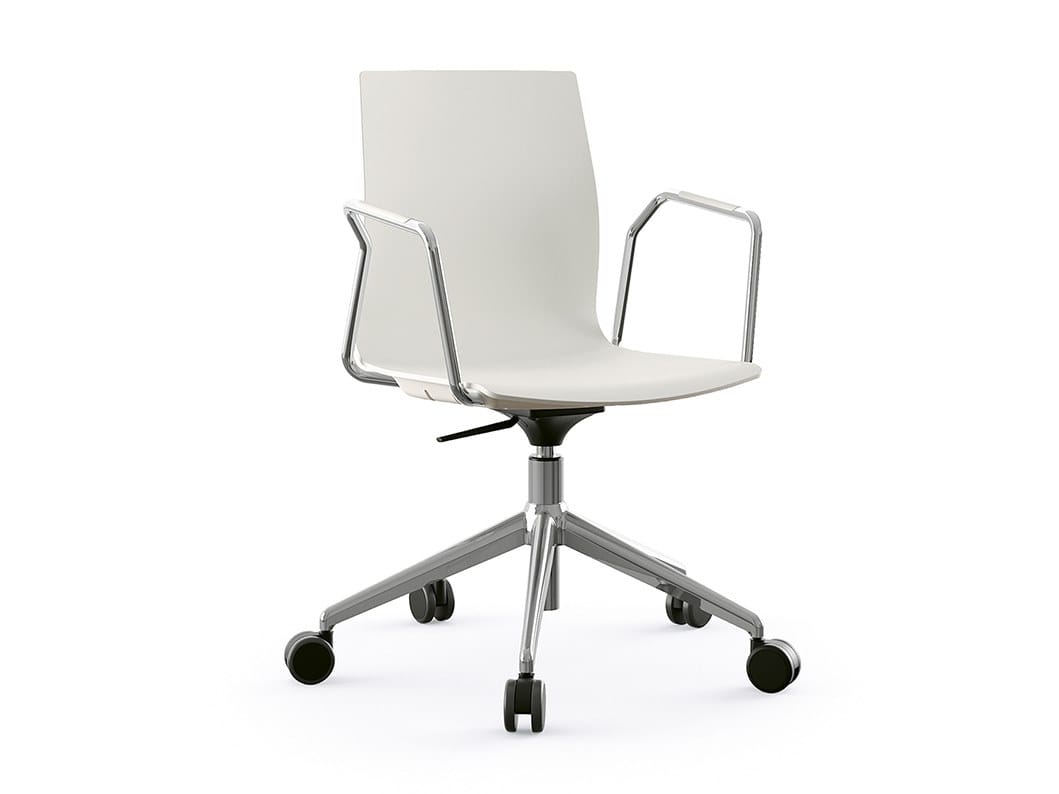 Вращающееся кресло из полипропилена с колесами Sesta Q3 PHASE.2 ARCH-00102679 - Вид №1