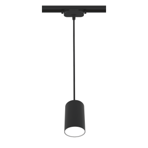 84846922 Трековый светильник спот подвесной Artline 55х100мм до 1м под лампу GU10 до 2.6м² металл цвет чёрный STLM-0056077 RITTER