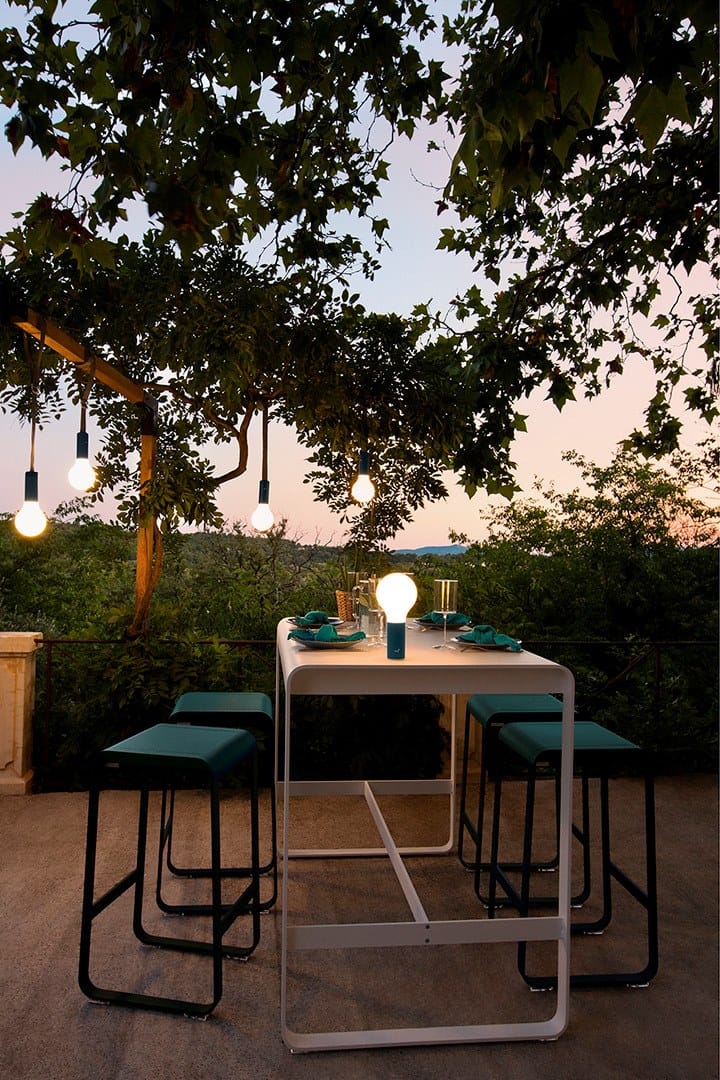 Алюминиевый и полиэтиленовый беспроводной подвесной светильник Fermob Aplô ARCH-00079418 - Вид №9