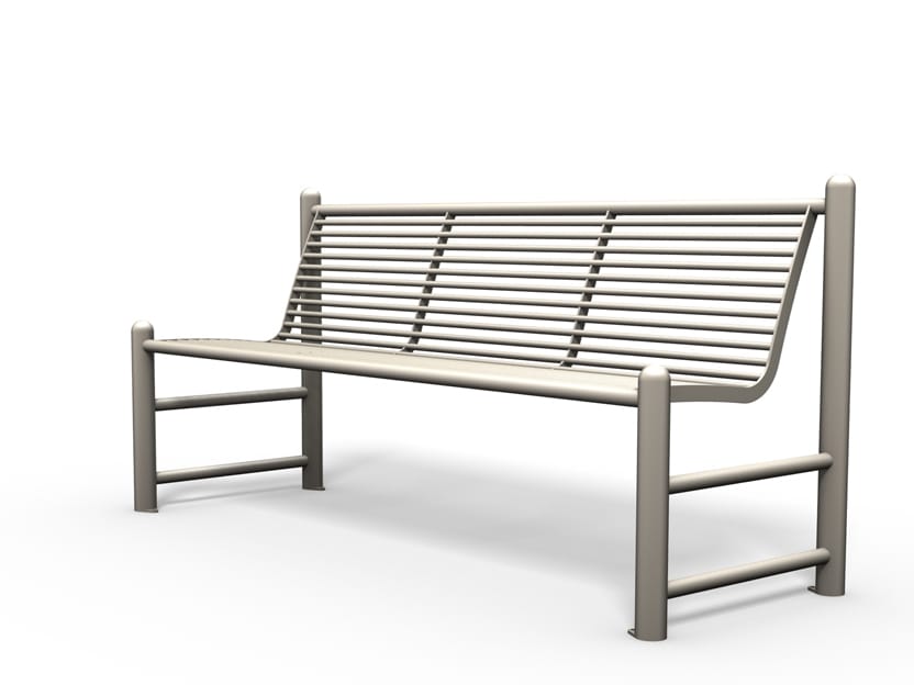 Скамья из нержавеющей стали со спинкой BENKERT BANKE Siardo ARCH-00110413 - Вид №4