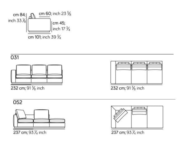 Угловой диван из ткани Amura Fripp ARCH-00028541 - Вид №3