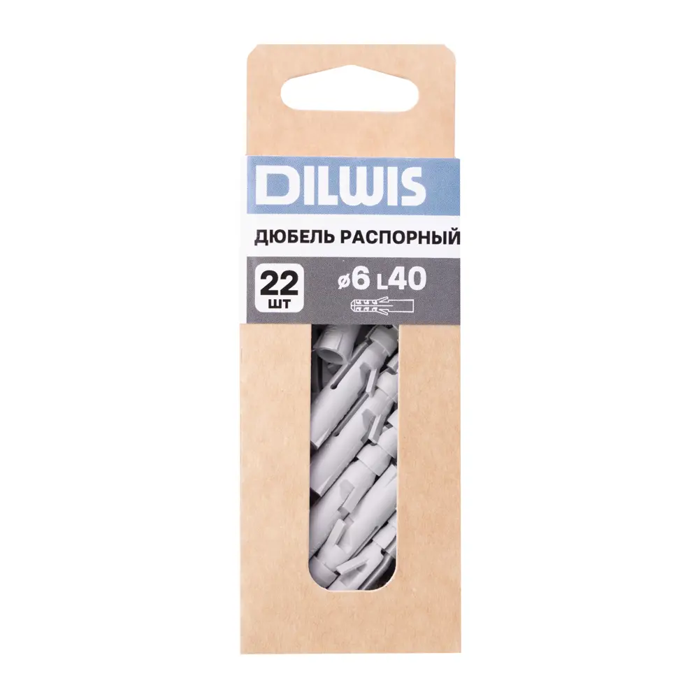 Дюбель распорный нейлоновый Dilwis 6x40мм 22 шт STLM-2105199 - Вид №5