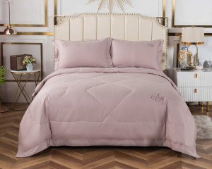 90902049 Комплект постельного белья Нельсон КТ-7Е-НС6, семейный, сатин цвет розовый STLM-0419383 SOFI DE MARKO
