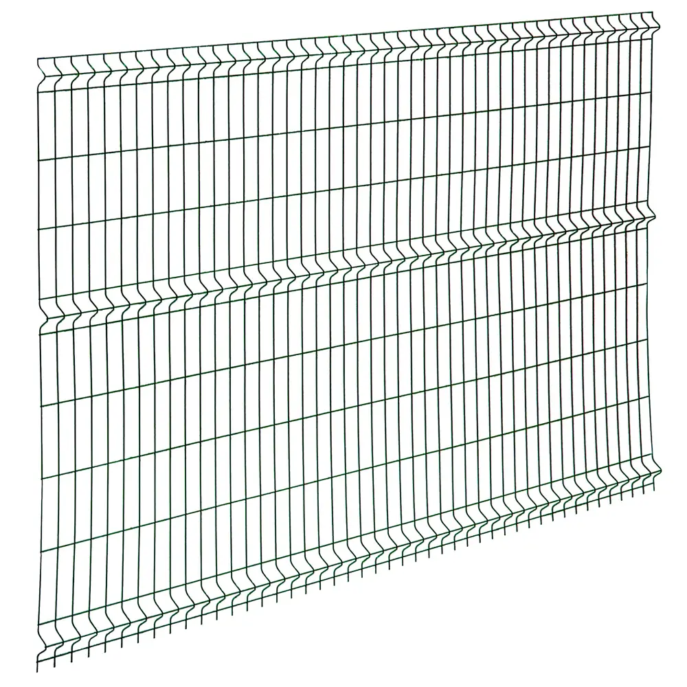 3D панель для забора Grand Line Fine 2.5x.73 м полиэстр RAL 6005 зелёный STLM-2070764