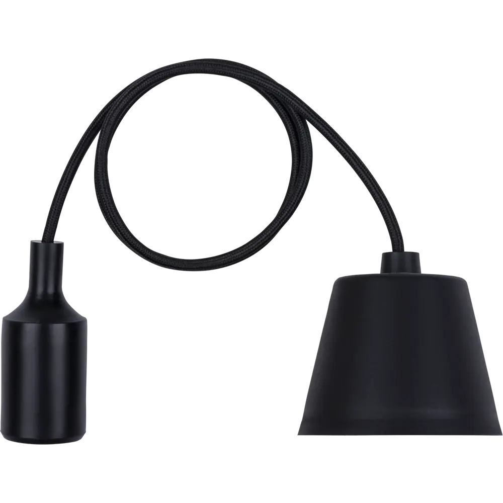 Патрон подвесной TDM Electric для ламп Е27 с кабелем 1 метр черный 84833436 STLM-0055819 - Вид №1