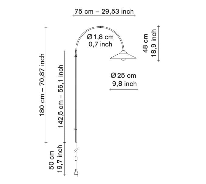 Металлический настенный светильник valerie_objects Подвесные светильники ARCH-00040568 - Вид №13