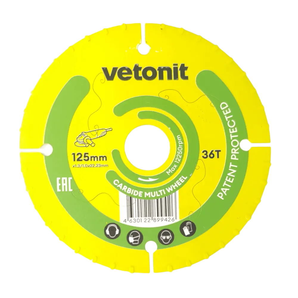 Отрезной диск Vetonit тип 41 для стали и нержавейки 125х22,2 мм 89426780 STLM-1563578