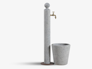 Садовый питьевой фонтанчик в пеперино