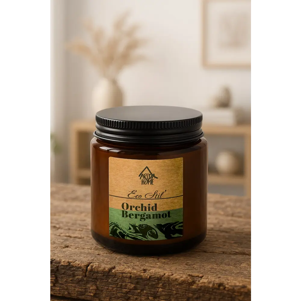 Свеча в стакане ароматизированная Eco Stil Орхидея и бергамот ARIDA HOME STLM-2050623 - Вид №6