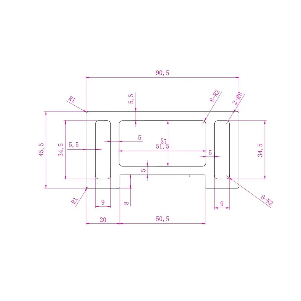 Профиль перил ДПК СМ Decking цвет мербау 45x90x3000 мм CM STLM-2174929 - Вид №2