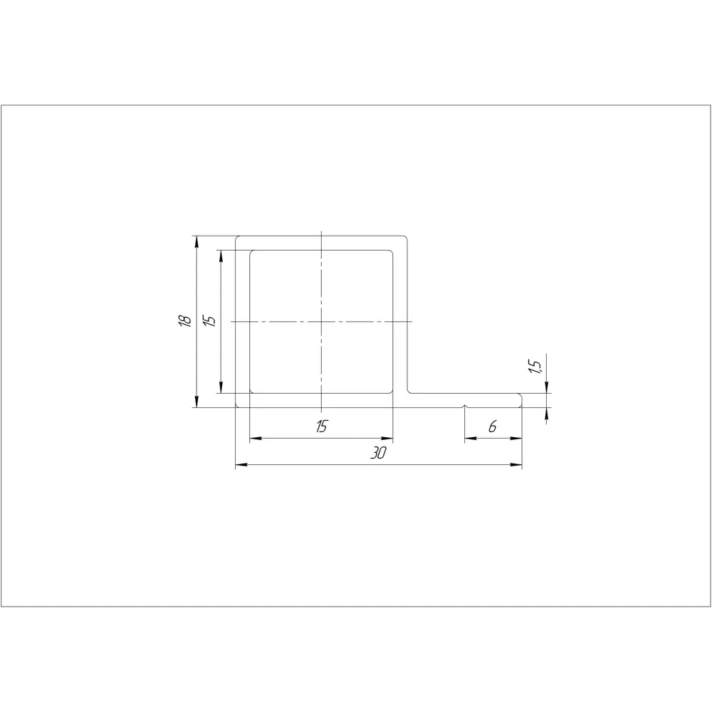 Алюминиевый профиль Santreyd для мебели 18x30x1000 мм черный 82693809 STLM-0034273 - Вид №5