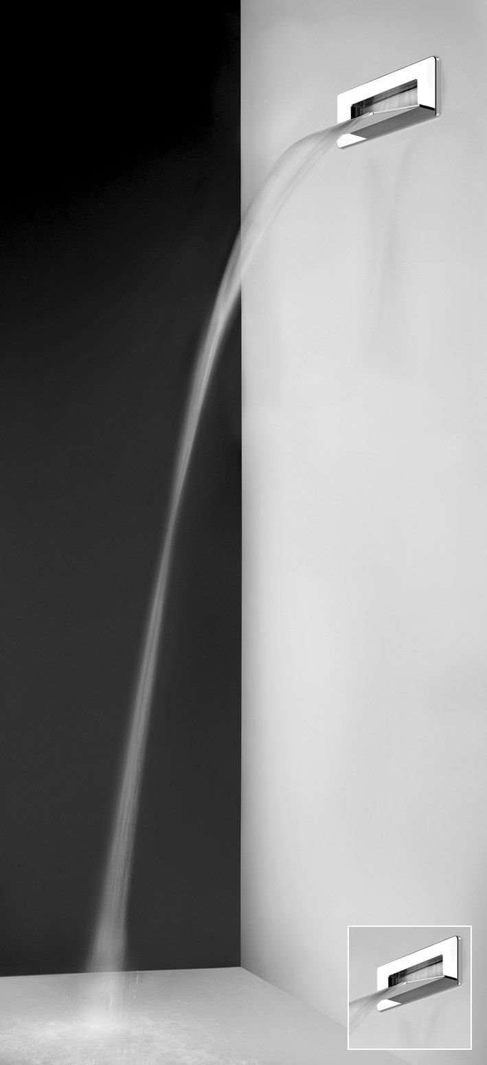 Стальная настенная насадка для душа с водопадом Gessi ARCH-00152486 - Вид №3