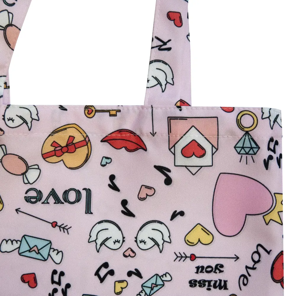 Сумка шоппер Seasons Love message 40x45 см розовая STLM-2184865 - Вид №1