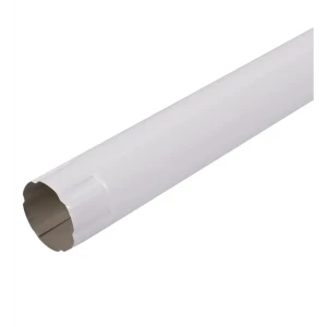 Соединитель трубы 1 м цвет белый