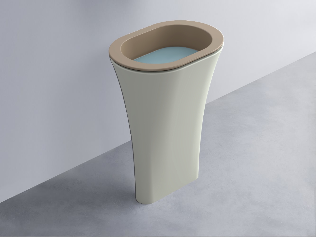 AMLA65-AN+AMPILO-PL+AMCOLO-PM Раковина Amedeo Ovale отдельностоящая cielo Enjoy + Amedeo Ceramica Cielo