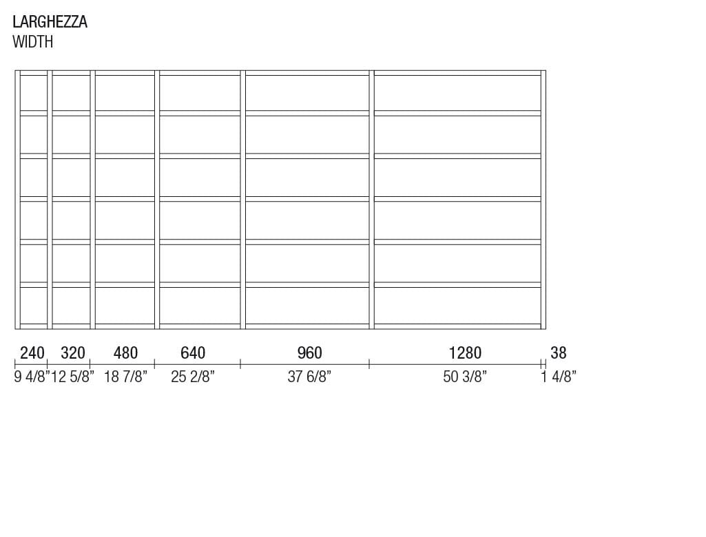 Лакированная угловая подвесная полка MisuraEmme CROSSING ARCH-00038955 - Вид №5