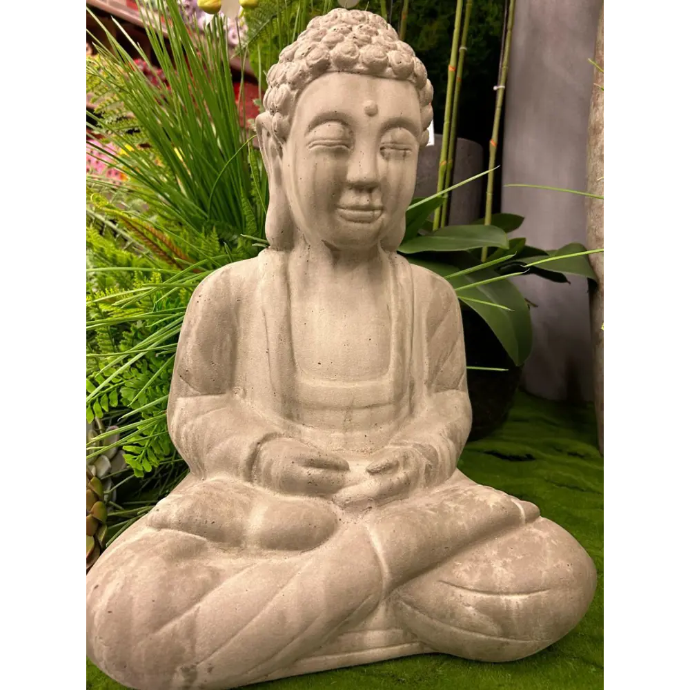 Фигура садовая Plain antique green buddha No name искусственный камень 41 см 31.5 см