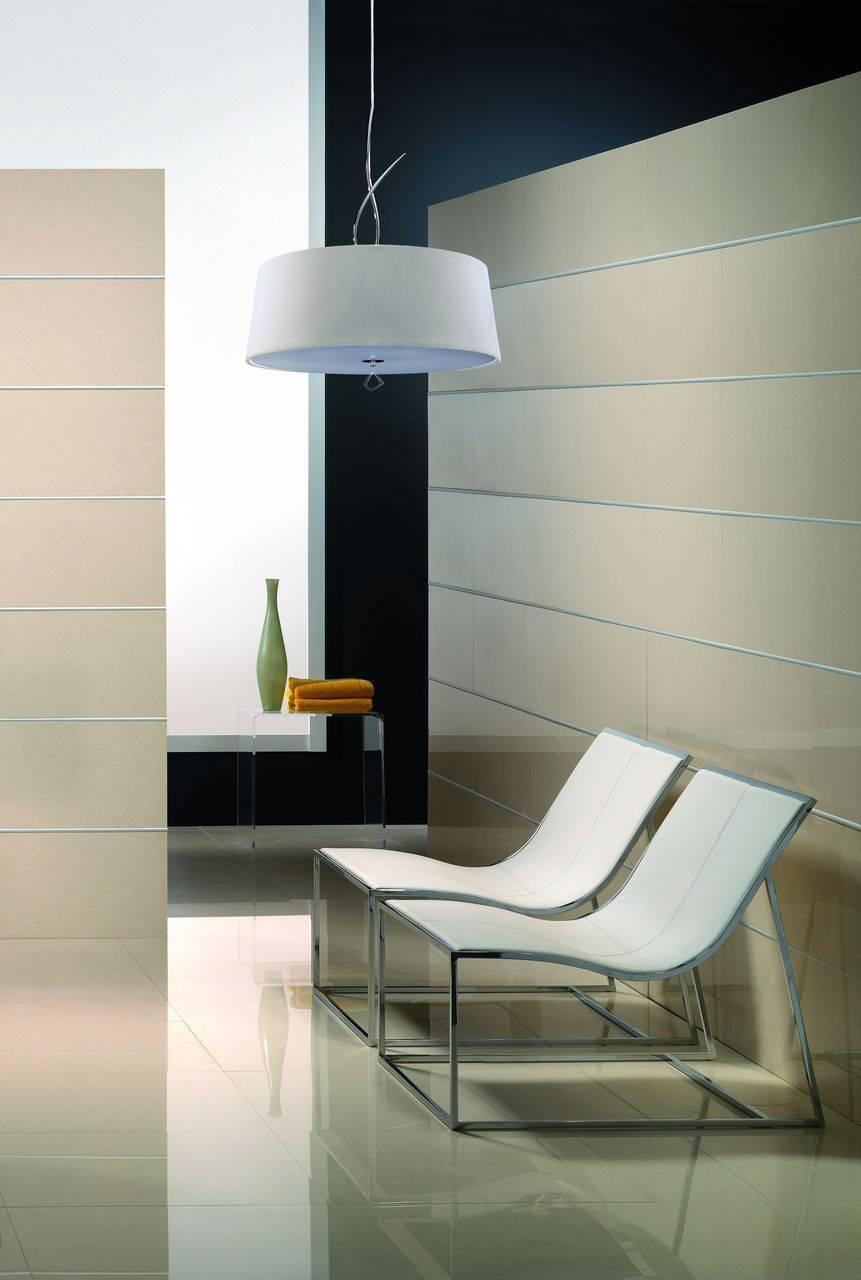 Подвесная люстра Mantra Mara Chrome - White 1644 MANTRA ДИЗАЙНЕРСКИЕ, MARA CHROME - WHITE 057632 Белый  - Вид №1