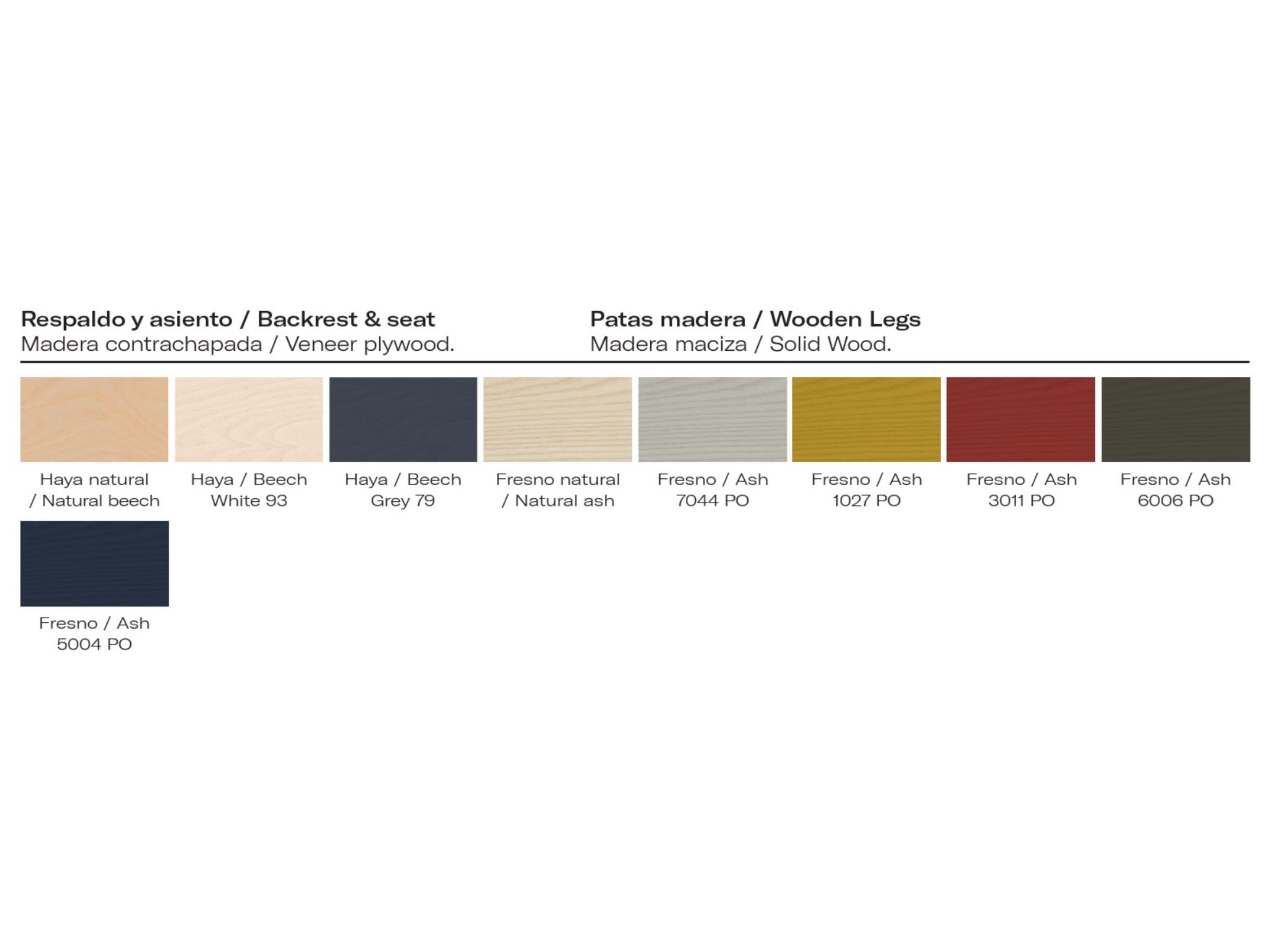 Стул из ясеня с мягким сиденьем Vergés ABC ARCH-00138822 - Вид №11