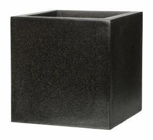 Ваза из искусственного камня квадратная 30 см черная "Регина" LE-VILLAGE FLORERO 044744 Черный