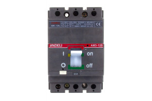 16087038 Автоматический выключатель AM3-125S/3P 63A 25KA ADL06-802 ANDELI